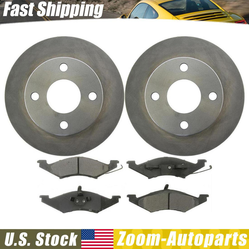 Front Brake Kit Rotors & Pads for 1983 1984 1985 1986 1987 1988 Ford EXP