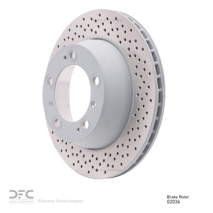 Dynamic Friction Company 624-02034 Geospec Coated Rotor Drilled
