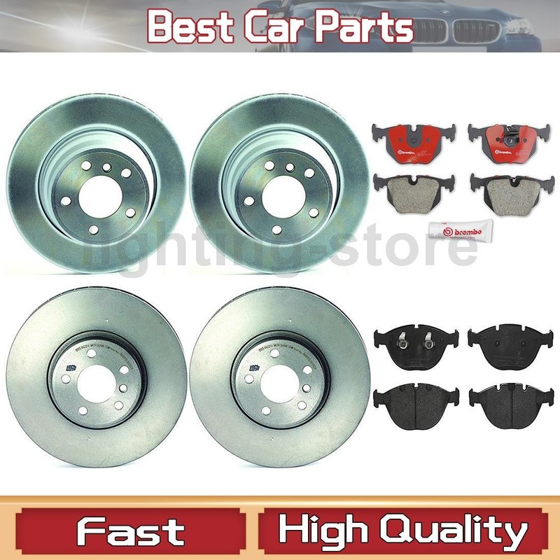 Front+Rear Brake Pads and Disc Rotors full set Fits 2002 BMW X5 2003 BMW X5
