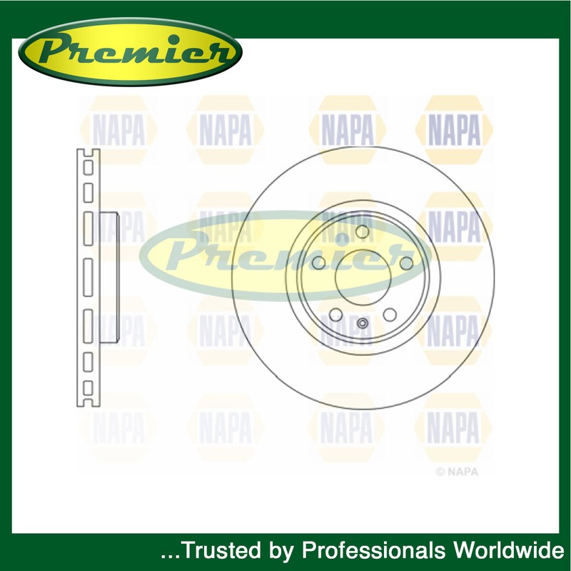 Premier Front 1x Brake Disc Fits Audi A6 Q5 A5 A7 A4 Allroad 8R0615301
