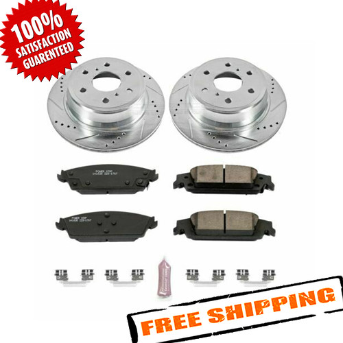 Power Stop K6562 1-Click Z23 Evolution Sport Drilled and Slotted Rear Brake Kit