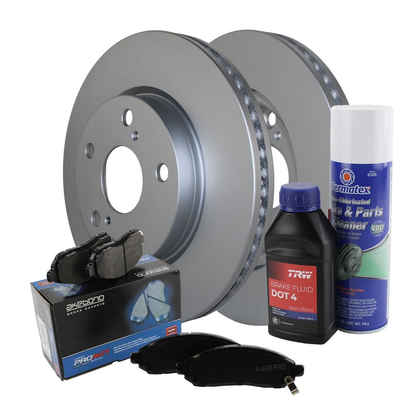 Front Brake Kit 275mm Rotors & Akebono ProACT Ceramic Pads For Toyota RAV4 Japan