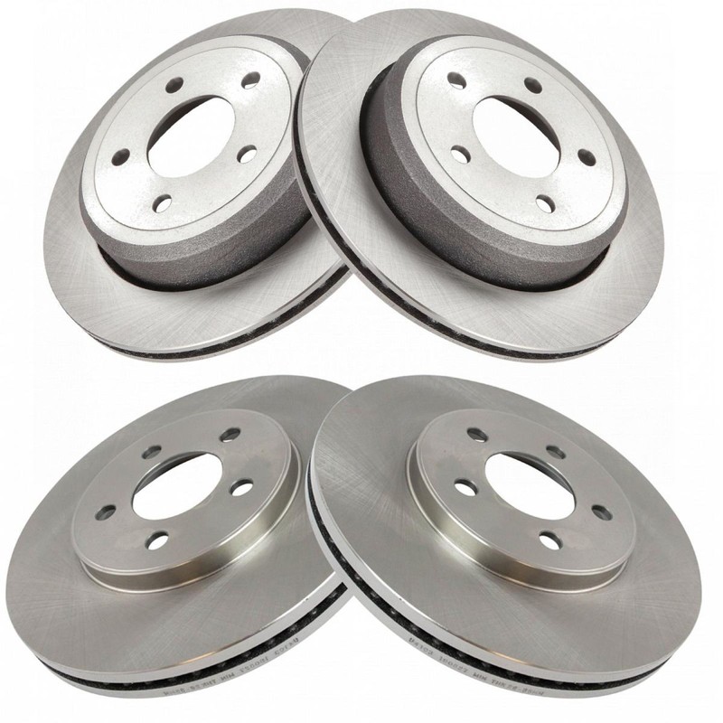 TRQ Front & Rear Disc Brake Rotor Kit for Crown Victoria Grand Marquis Marauder gallery