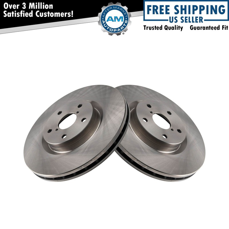 Front Disc Brake Rotor Pair Driver & Passenger Sides for Subaru WRX STI
