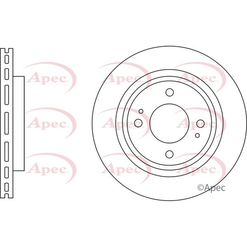 Apec Blue Brake Disc Front SDK6861 Fits Mitsubishi Mirage – OE Quality and Spec