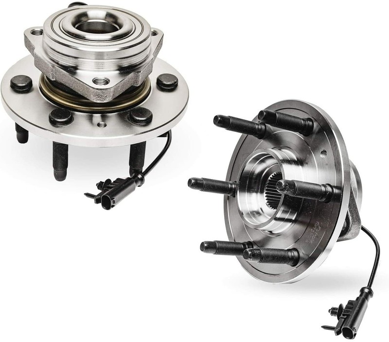 4x4 Front Brake Rotors Pads Wheel Hub Bearing Outer Tie Rods for Silverado 1500 gallery