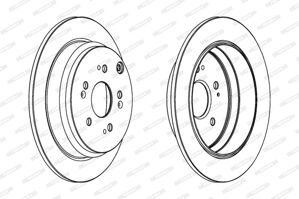 Ferodo DDF1608C Brake Disc for Honda