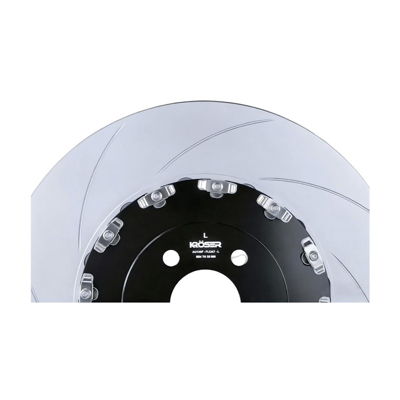 Performance Floating Slotted Front 400mm Brake Disc Rotors For Audi A8 QS6 S7 S8 gallery
