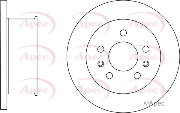 2x Apec Red Front Brake Discs 278mm Fits Vw Transporter 211615301B