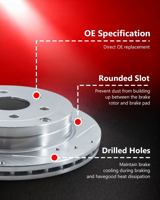 Front Premium Replacement Brake Disc Rotors for Honda Civic 2009 - 2015 gallery