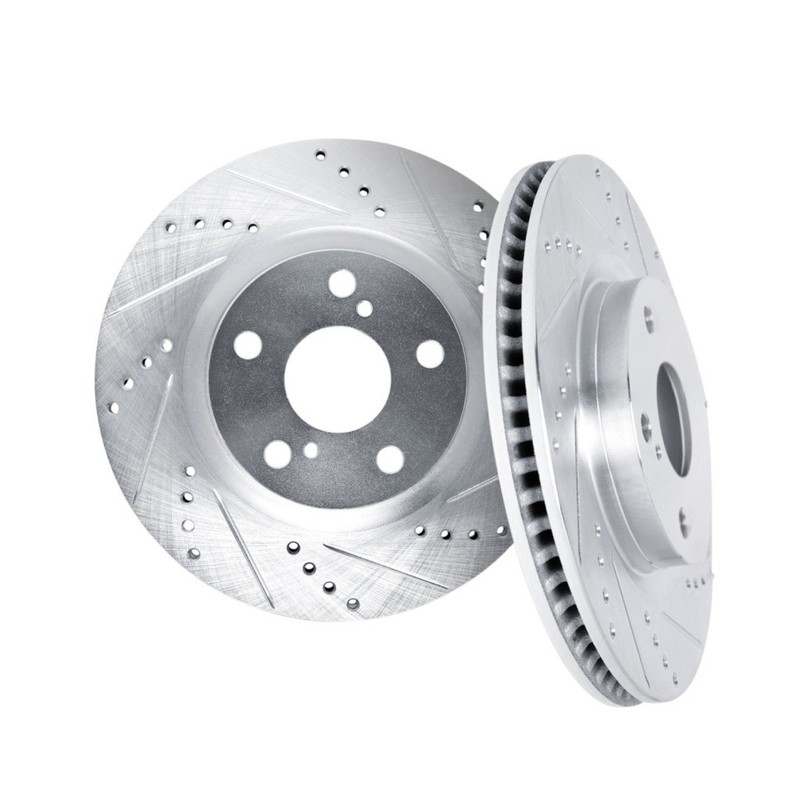 For BMW 435i/435i xDrive 2014-2016 Brake Rotor Set Rear | Silver | Vented Rotor gallery