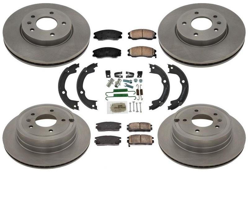 AP New Front & Rear Brake Rotors & Brake Pads For 07-09 Chevy Equinox 8pc