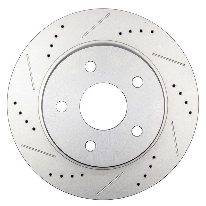 Front 2x Brake Rotor 4x Ceramic Pad Drill Slot For Dodge Ram 1500 Chrysler Aspen gallery