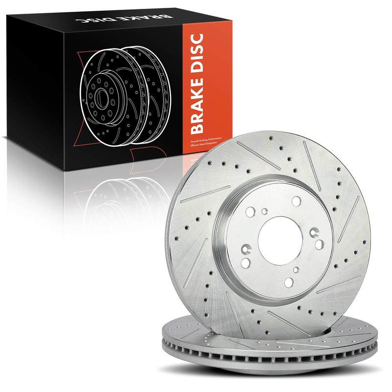 Front Drilled Brake Rotors for Honda Accord 2013 2016-2017 HR-V 2016-2022 1.8L gallery