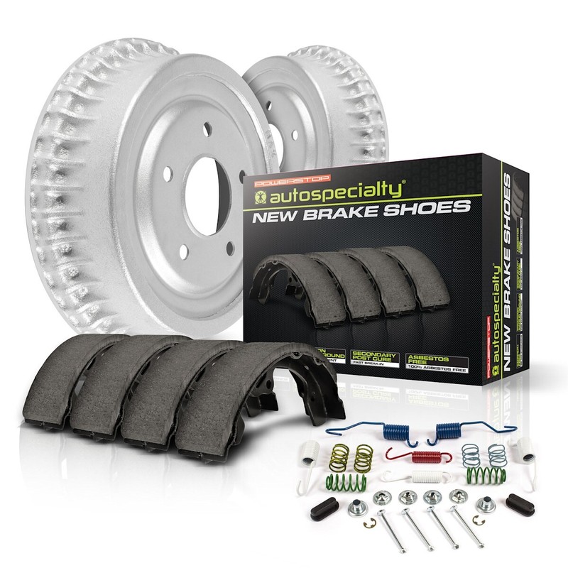 KOE15112DK Powerstop Brake Disc And Drum Kits 4-Wheel Set Front & Rear for Civic gallery