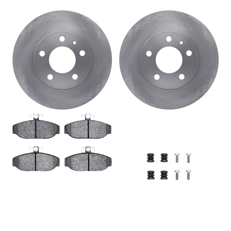 Dynamic Friction 6512-27148 Disc Brake Kit For 83-90 Volvo 740 745 760