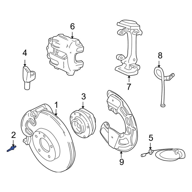 For Volvo S60 2001-2008 Volvo 1330273 Rear Disc Brake Rotor Set Screw gallery