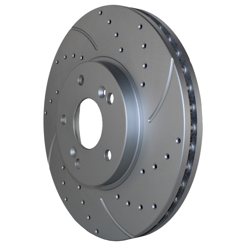 Front Brake Kit 300mm Drilled Rotors Akebono ProACT Ceramic Pad For Honda Accord gallery