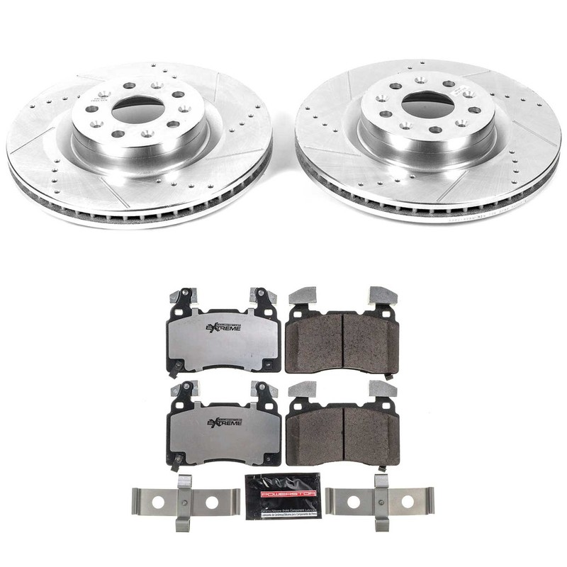 Power Stop for 16-18 Cadillac CT6 Front Z26 Street Warrior Brake Kit