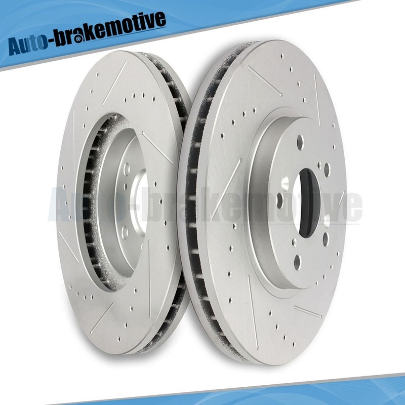 FOR ACURA CL MDX TL TSX HONDA ACCORD ODYSSEY PILOT DRILLED FRONT BRAKE ROTORS