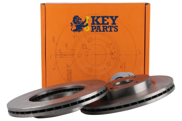 2x Brake Discs Pair Vented Front 258mm KBD4700 Key Parts Set DN2033251 DF7133251 gallery