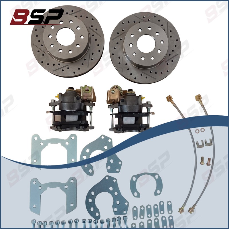 For Ford 9 Inch Bolt-On Disc Brake Kit, Currie Axles, E-Brake Rotors
