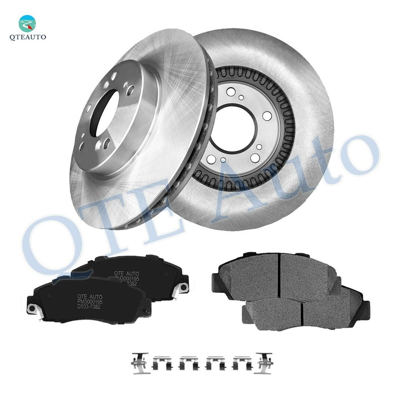 6 F 282mm Brake Disc Rotors-D503 7382 Ceramic Brake Pad To 1996-1999 Isuzu Oasis