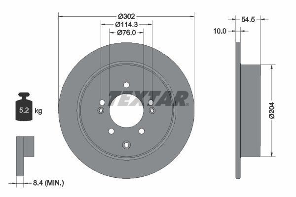 TEXTAR Brake Discs & Pads Front & Rear Fits Hyundai Tucson Kia Sportage gallery
