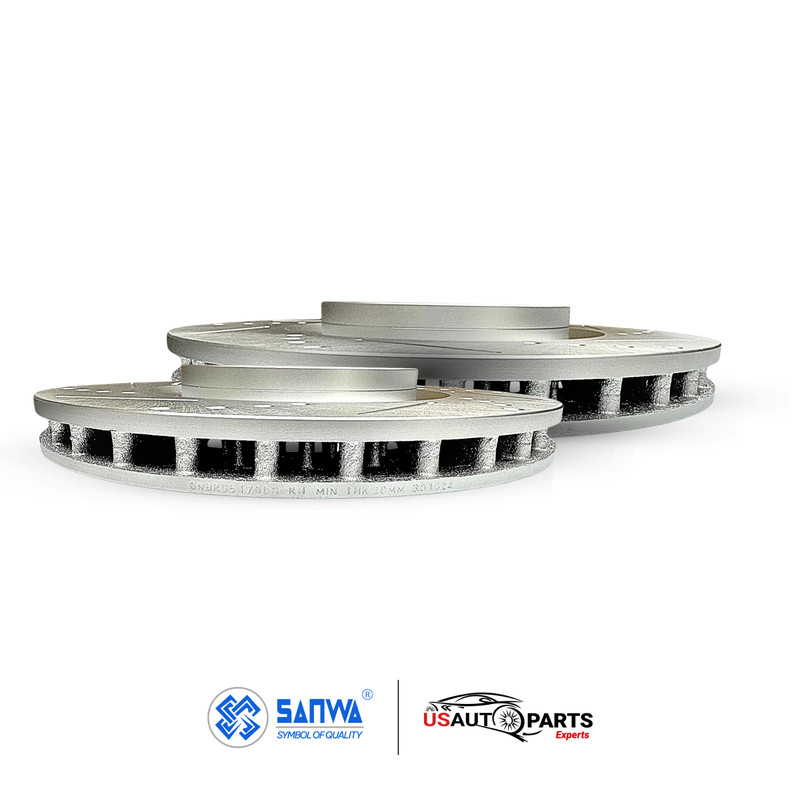 FRONT BRAKE ROTOR VENTED GEOMET D&S & CERAMIC PAD KIT 355 mm FOR REGAL 2009-2013 gallery
