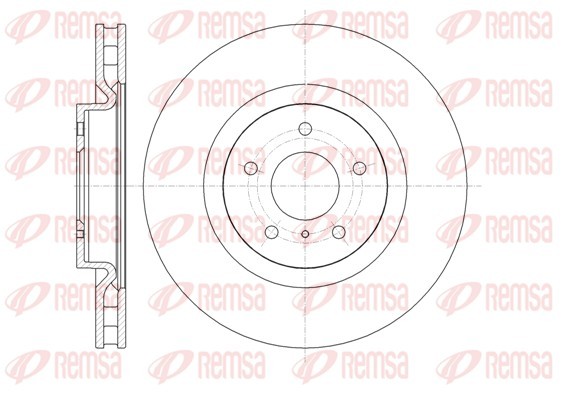 REMSA 61347.10 Brake Disc for Nissan