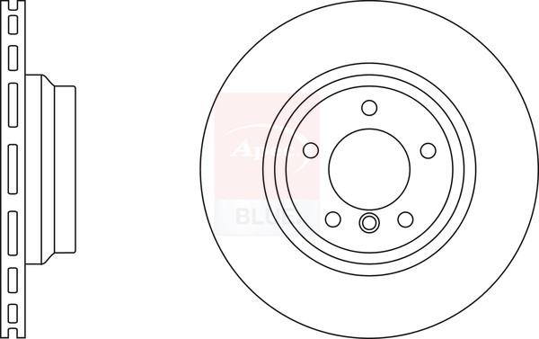 2x Brake Discs Pair Vented fits BMW 123D 2.0D Front 07 to 13 330mm Set Apec Blue gallery