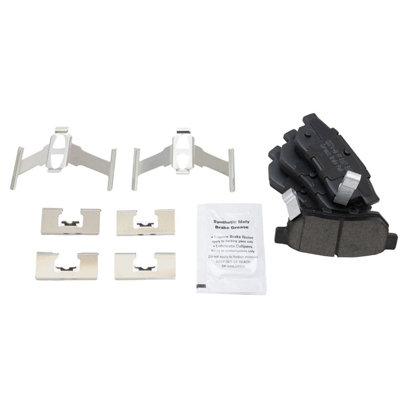 Wheel Hub Ceramic Brake Pad Performance Rotor Kit Rear w/Chemicals gallery