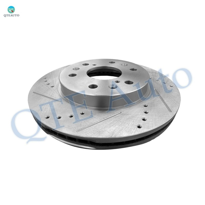Front Right 330mm Drilled Brake Rotors For 2010-2014 Cadillac Escalade ESV
