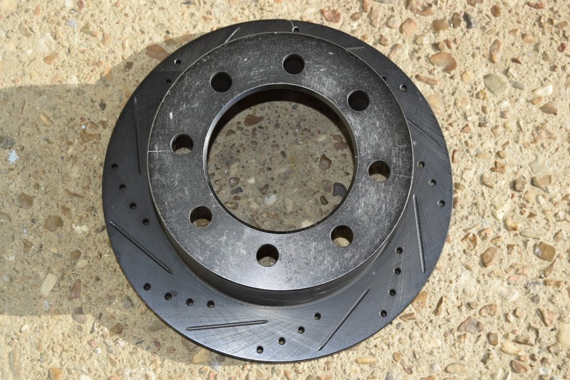 Dodge Front Zinc Coated Drilled Slotted Disc Brake Rotors For Ram 2500 / 8 Lug gallery