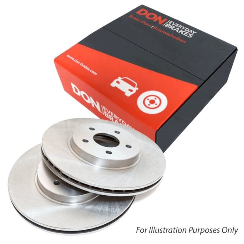 DON PCD12522 Rear Brake Disc Set Fits Audi A4 Seat Exeo