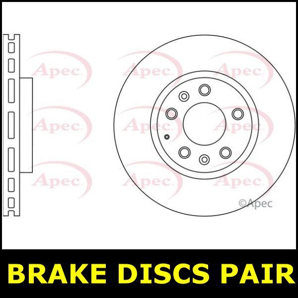 Brake Discs Pair Front FOR MAZDA CX-7 2.3 09->13 CHOICE1/2 Petrol Apec gallery