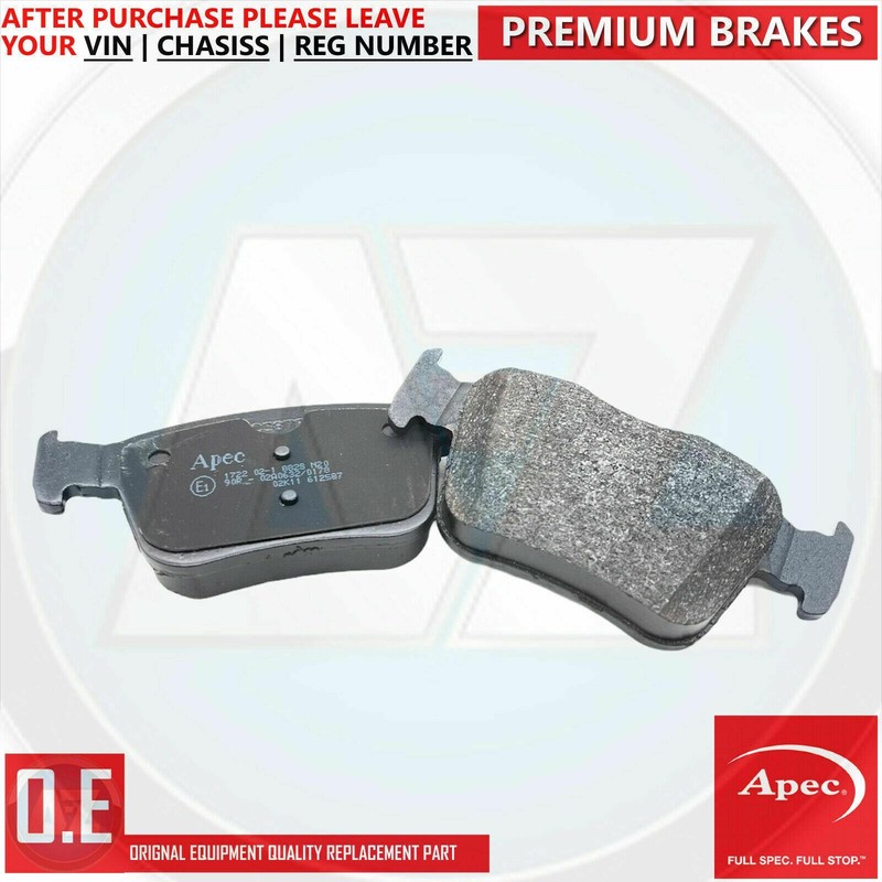 FOR MASERATI LEVANTE 3.0 S 3.0 D REAR DRILLED BRAKE DISCS APEC PADS 330mm gallery