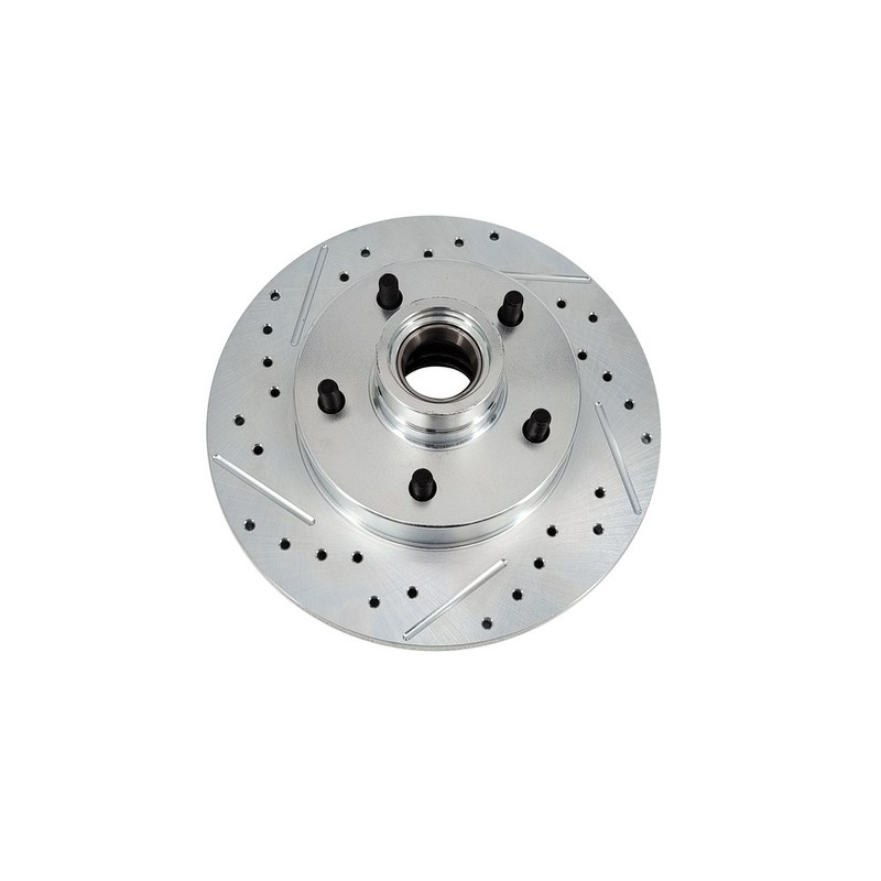 Front Disc Brake Conversion Kit For 1949-54 Chevy/53-62 Corvette Drilled/Slotted gallery