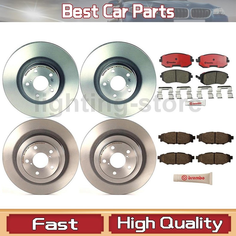 Front+Rear Brake Pads and Disc Rotors full set Fits Subaru Legacy 2.5L