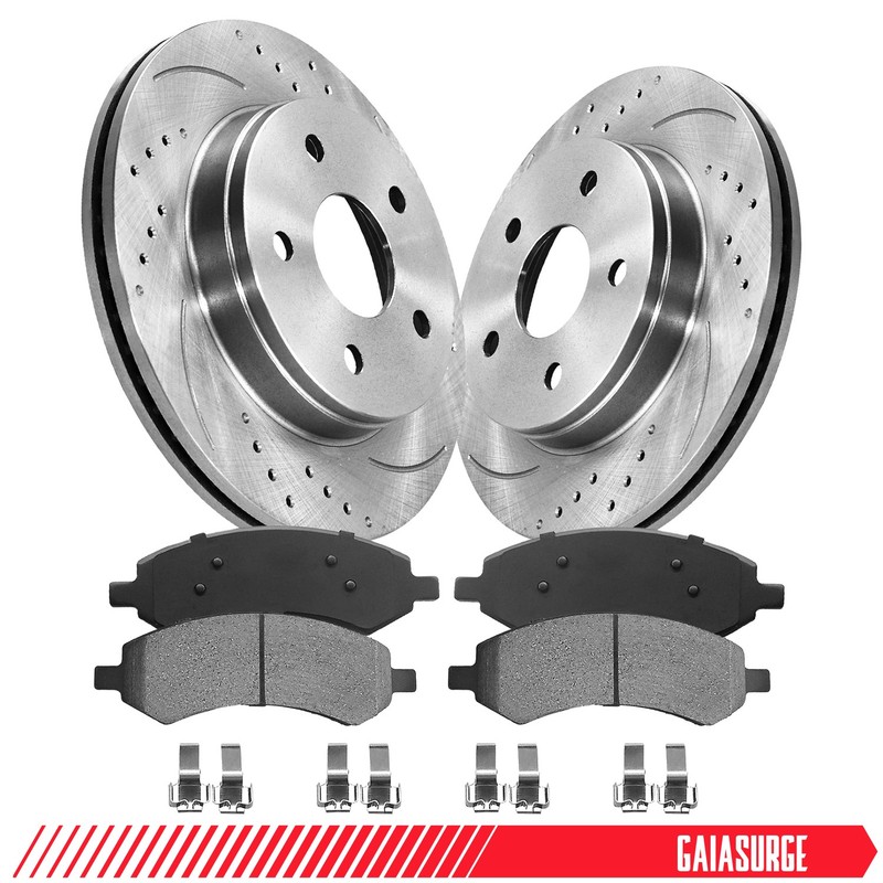 Front Brake Rotors Pads Kit for 2007-2010 Dodge Ram 1500 Durango Chrysler Aspen