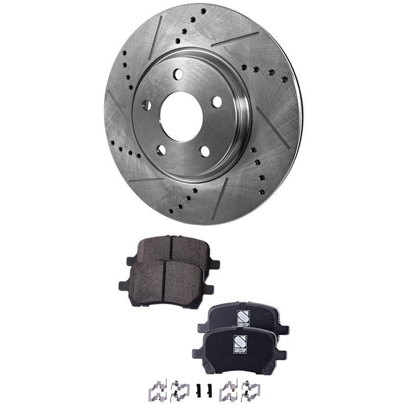 Front Brake Disc Rotors and Pads Kit for Chevy Chevrolet Malibu Pontiac G6 G5 08