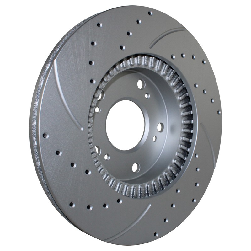Front Brake Kit Drilled 282mm Rotors Akebono Ceramic Pad Set For Honda Accord V6 gallery