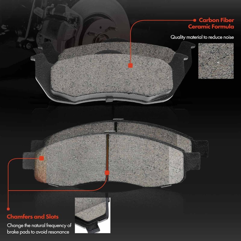 Front and Rear Disc Brake Rotors & Brake Pads for INFINITI QX56 Nissan Armada gallery