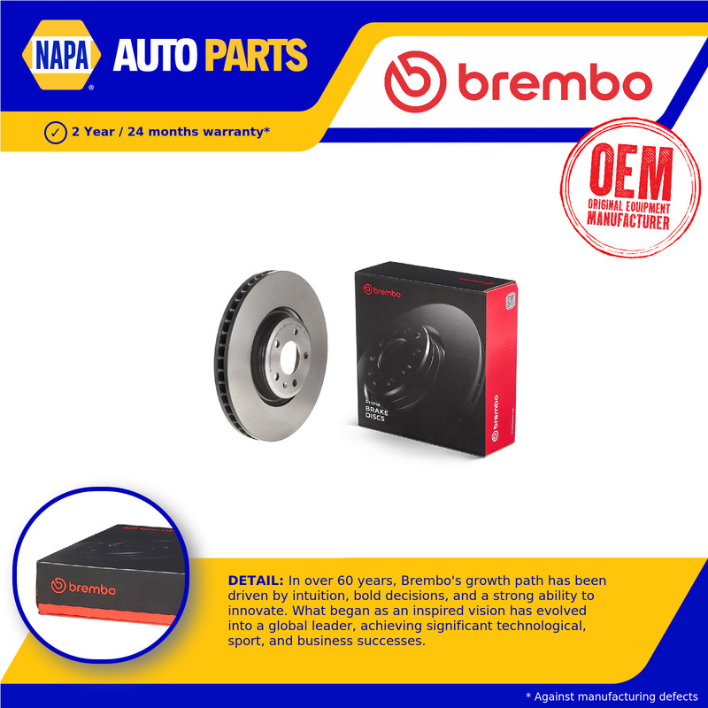 Brake Disc Single Vented fits AUDI S4 B9 3.0D Front 2019 on DEWB 349mm New