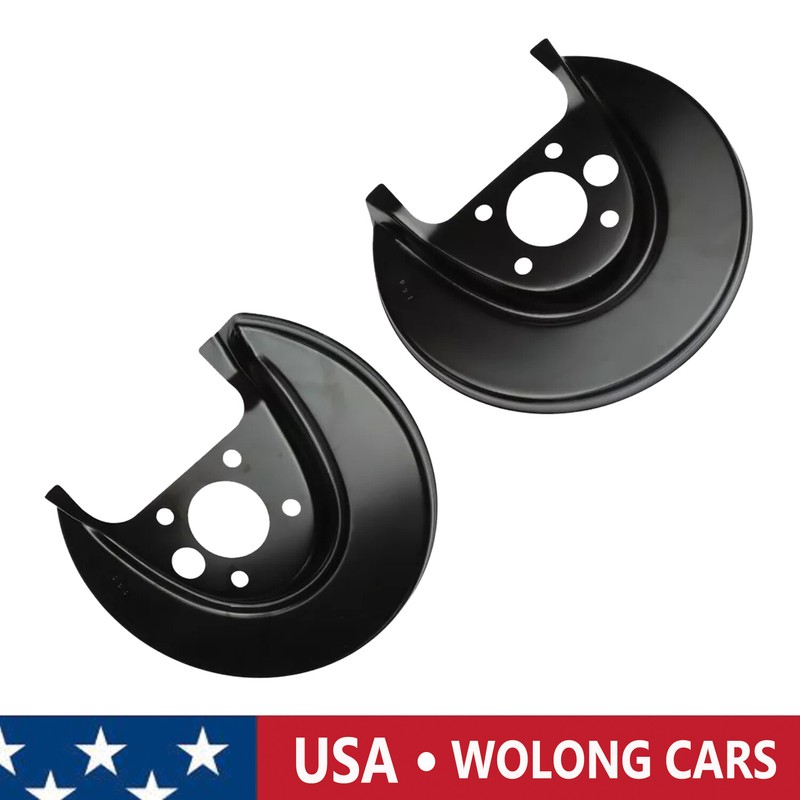 Right & Left Rear Brake Dust Shield Fit for Volkswagen Golf Jetta Wagon Beetle