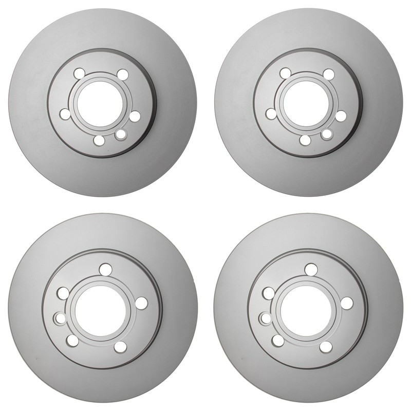 Hella Front 313mm & Rear 280mm Brake Rotors Kit For Volkswagen EuroVan 2001-2003
