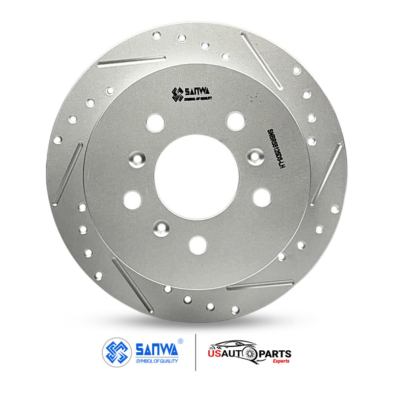 PAIR OF REAR RH/LH BRAKE ROTOR DS SOLID & GEOMET COATED 378 mm CHEVROLET 06-10 gallery