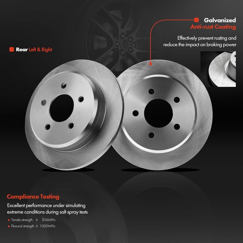 Rear Brake Rotor & Ceramic Pads + Caliper for Ford Explorer 95-00 Ranger Mercury gallery