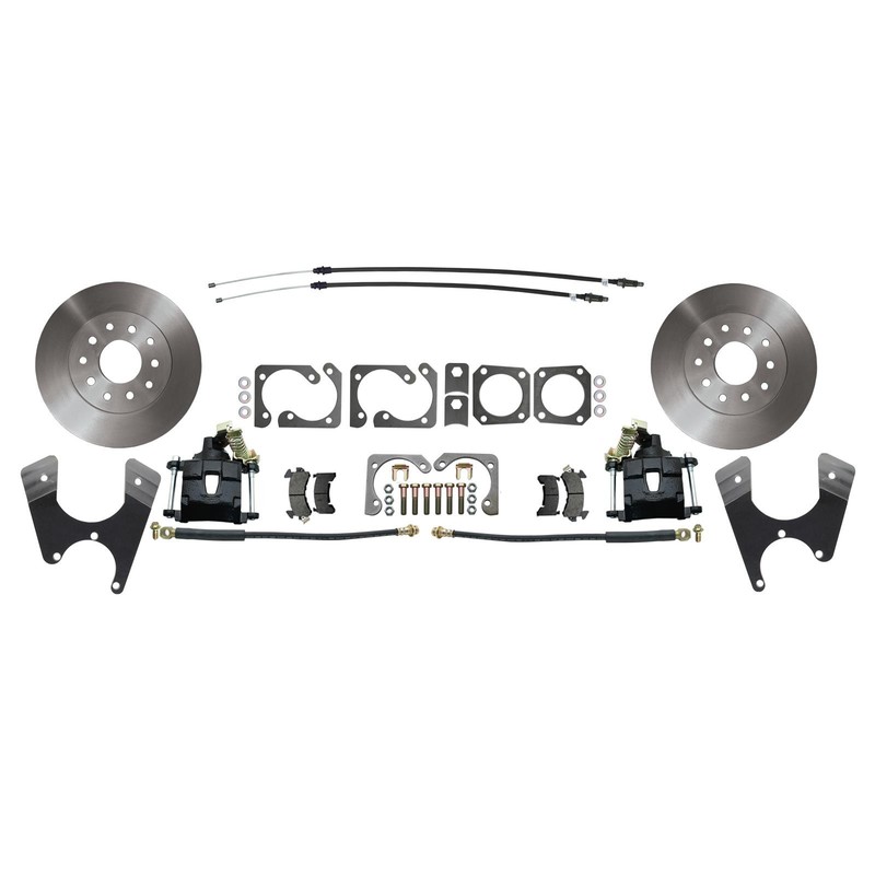 Speedway Rear Disc Brake Standard Kit, 64-72 GM A-Body, Black