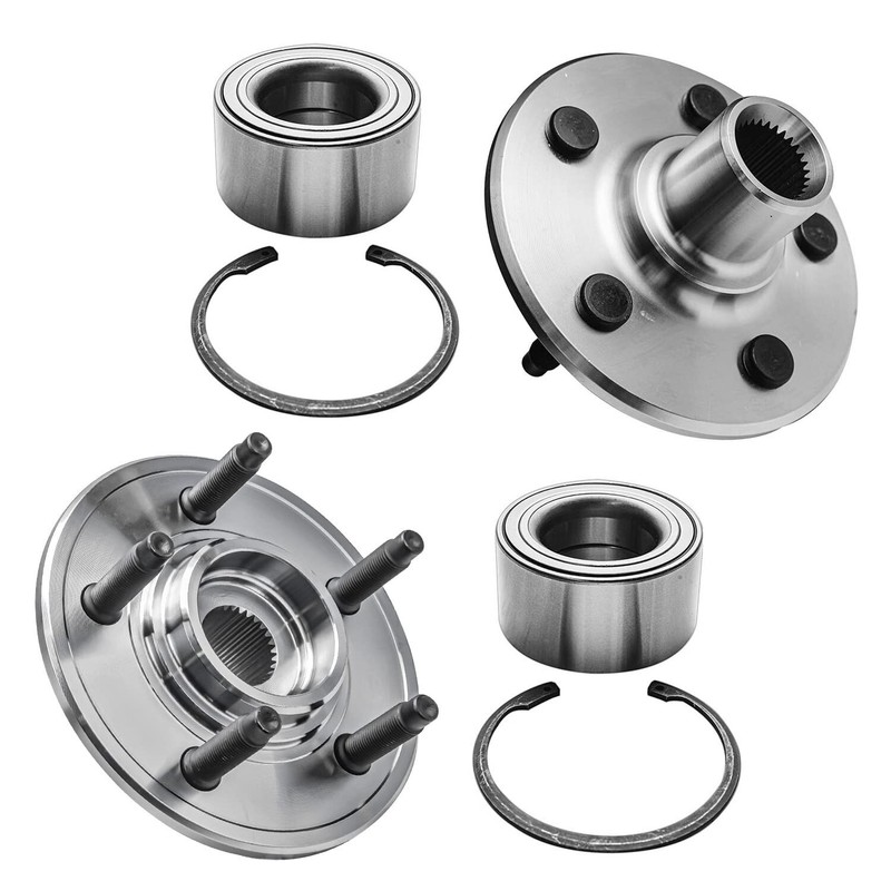 Rear Wheel Bearing Hub Brake Rotors Pads for Ford Explorer Mercury Mountaineer gallery